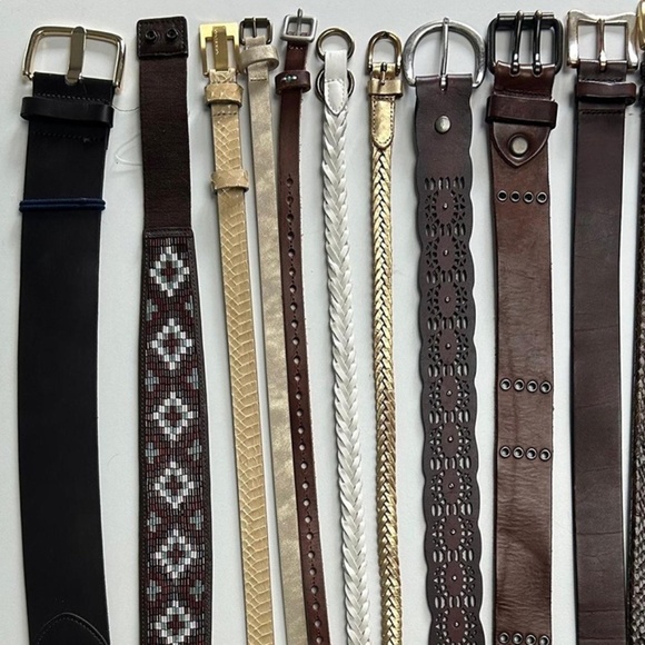 Anthropologie Ralph Lauren Lucky Brand  Via Spiga  Vintage Belt Collection Lot - Picture 2 of 8